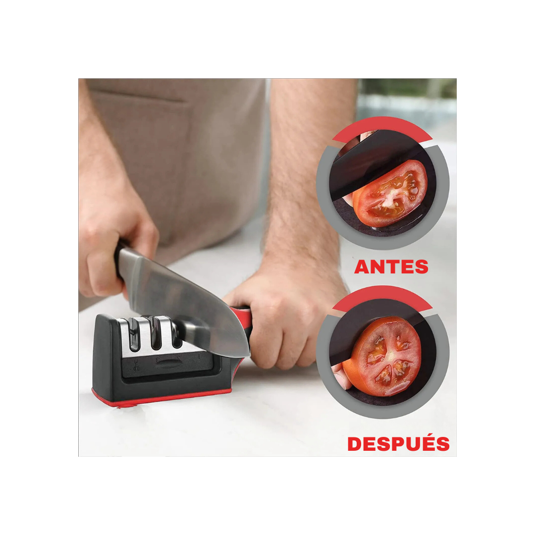 AFILADOR DE CUCHILLOS Y TIJERAS DE COCINA 🔪 👩🏼‍🍳
