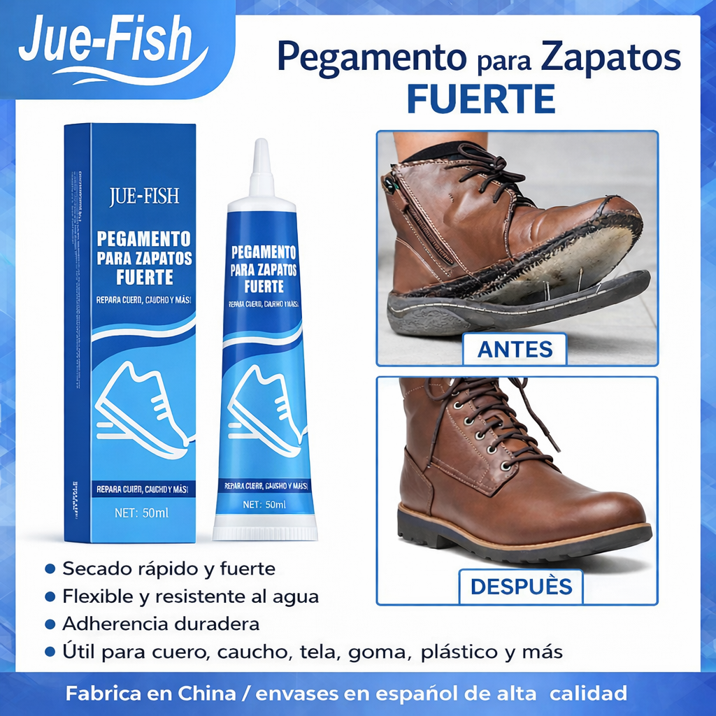Pegante Fuerte y Flexible para Tenis y Zapatos – Transparente y Duradero