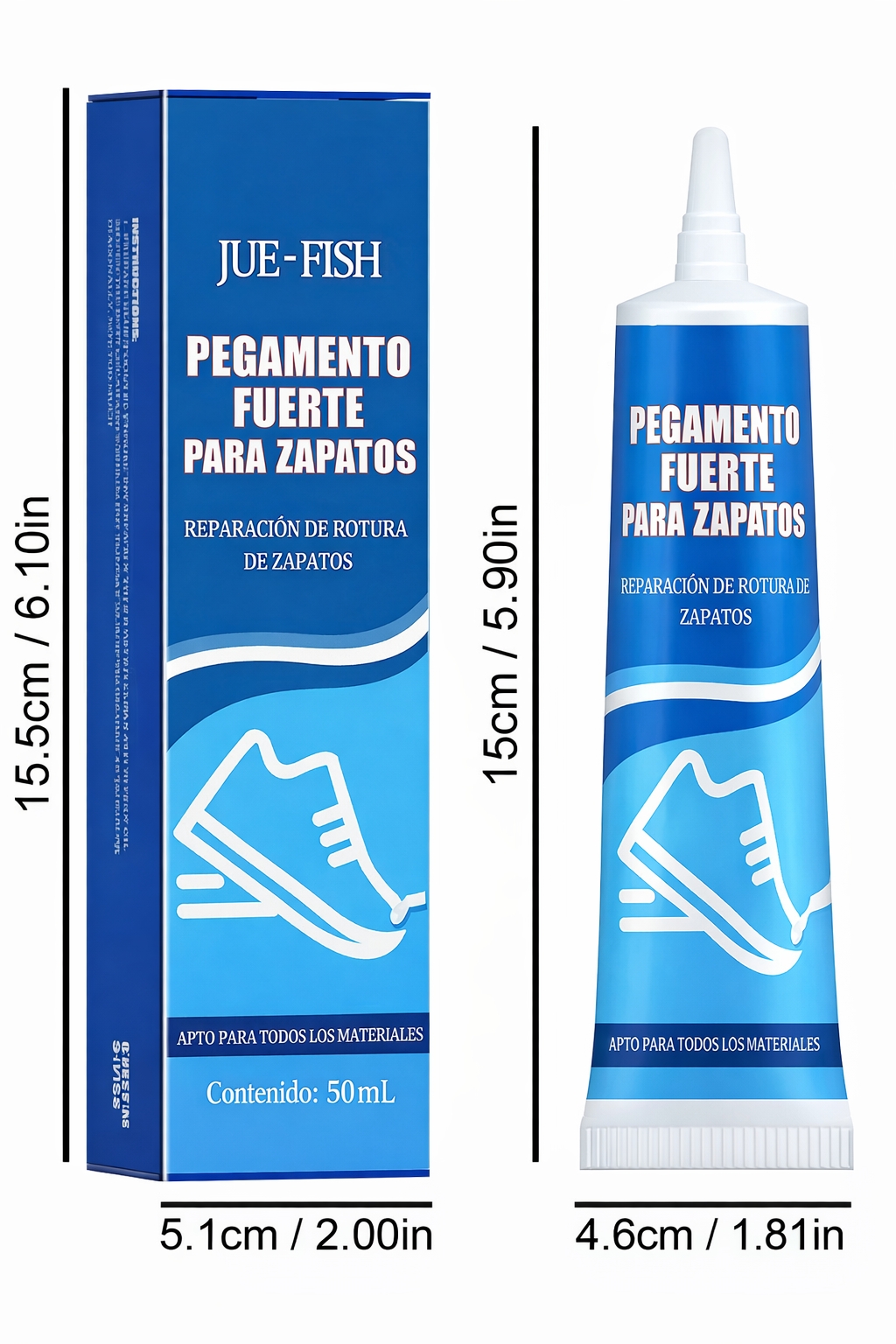 Pegante Fuerte y Flexible para Tenis y Zapatos – Transparente y Duradero