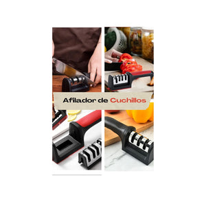 AFILADOR DE CUCHILLOS Y TIJERAS DE COCINA 🔪 👩🏼‍🍳