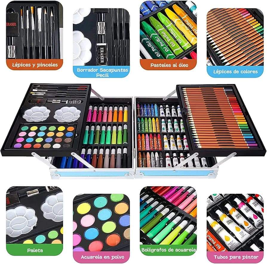 SET DE ARTE UNICORNIO X 145 PIEZAS